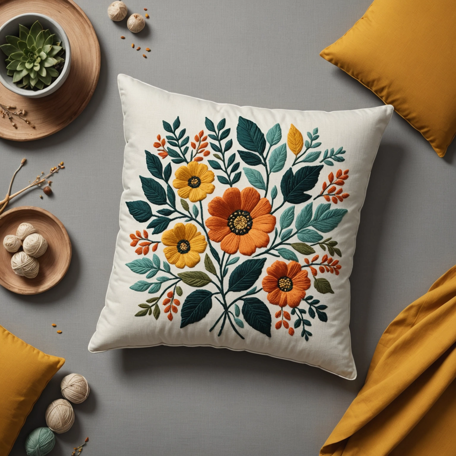 Искусство текстиля: как выбрать идеальный чехол подушка с вышивкой размером 50x50
