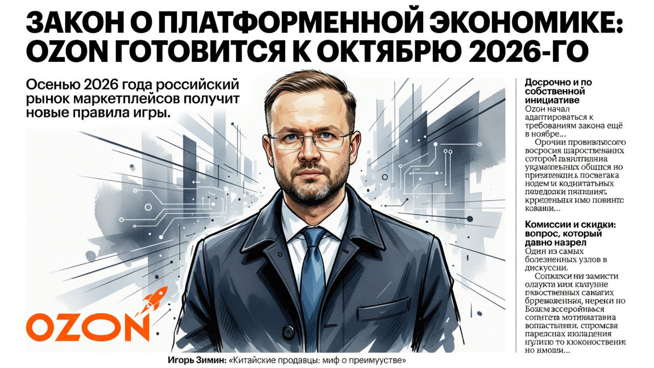 Закон о платформенной экономике: Ozon готовится к октябрю 2026-го