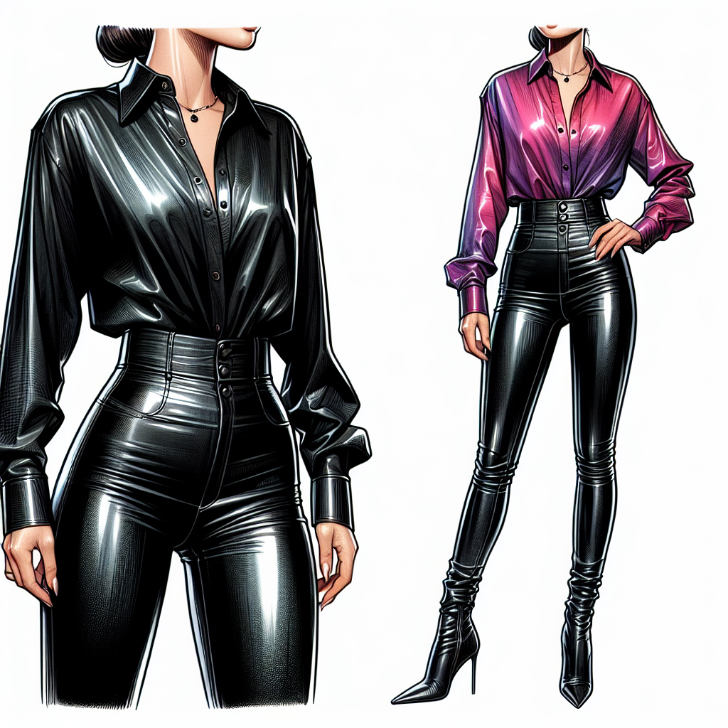 Кожаные лосины с рубашкой: Современный тренд в мире моды