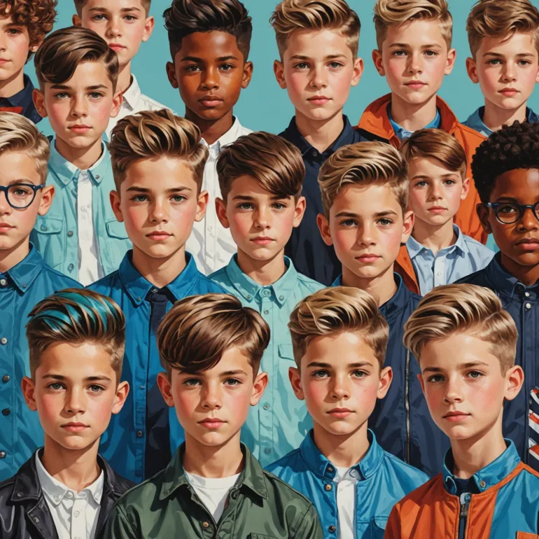Модные стрижки для мальчиков 2025: Тренды стрижек для мальчиков 7-12 лет